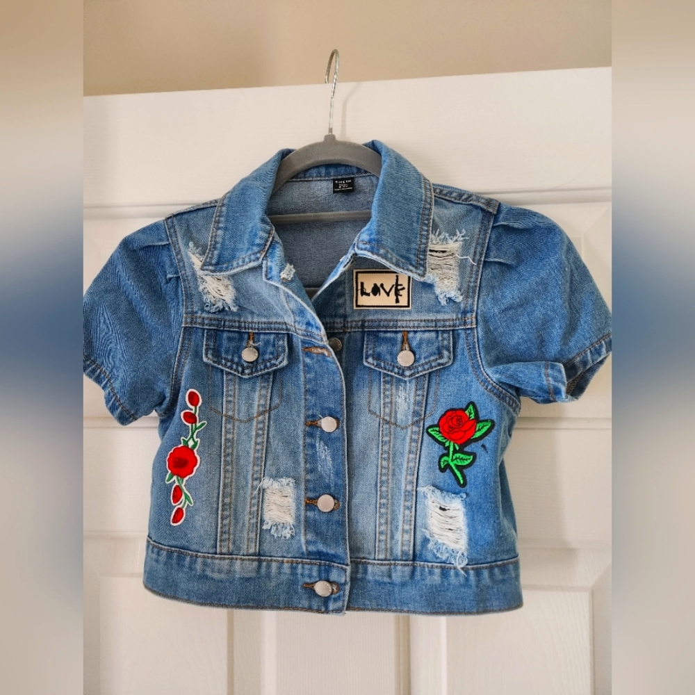 Girls Blue Denim Jean Jacket